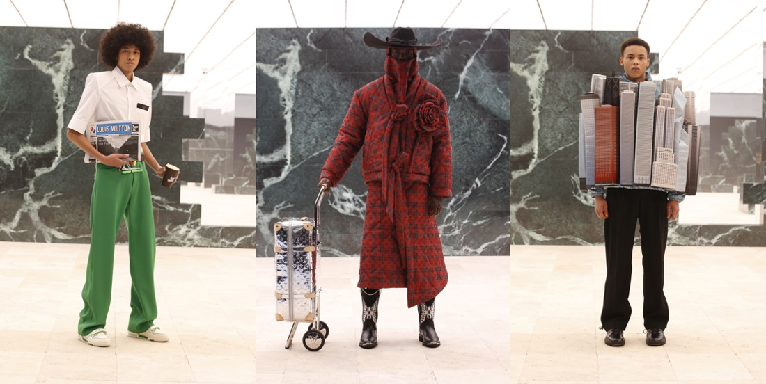 Louis Vuitton on X: #LVMenFW21 Tourist vs. Purist. @virgilabloh defies  society's established cultural structure of outsiders versus insiders in  his new #LouisVuitton Men's Collection. Watch the performance at
